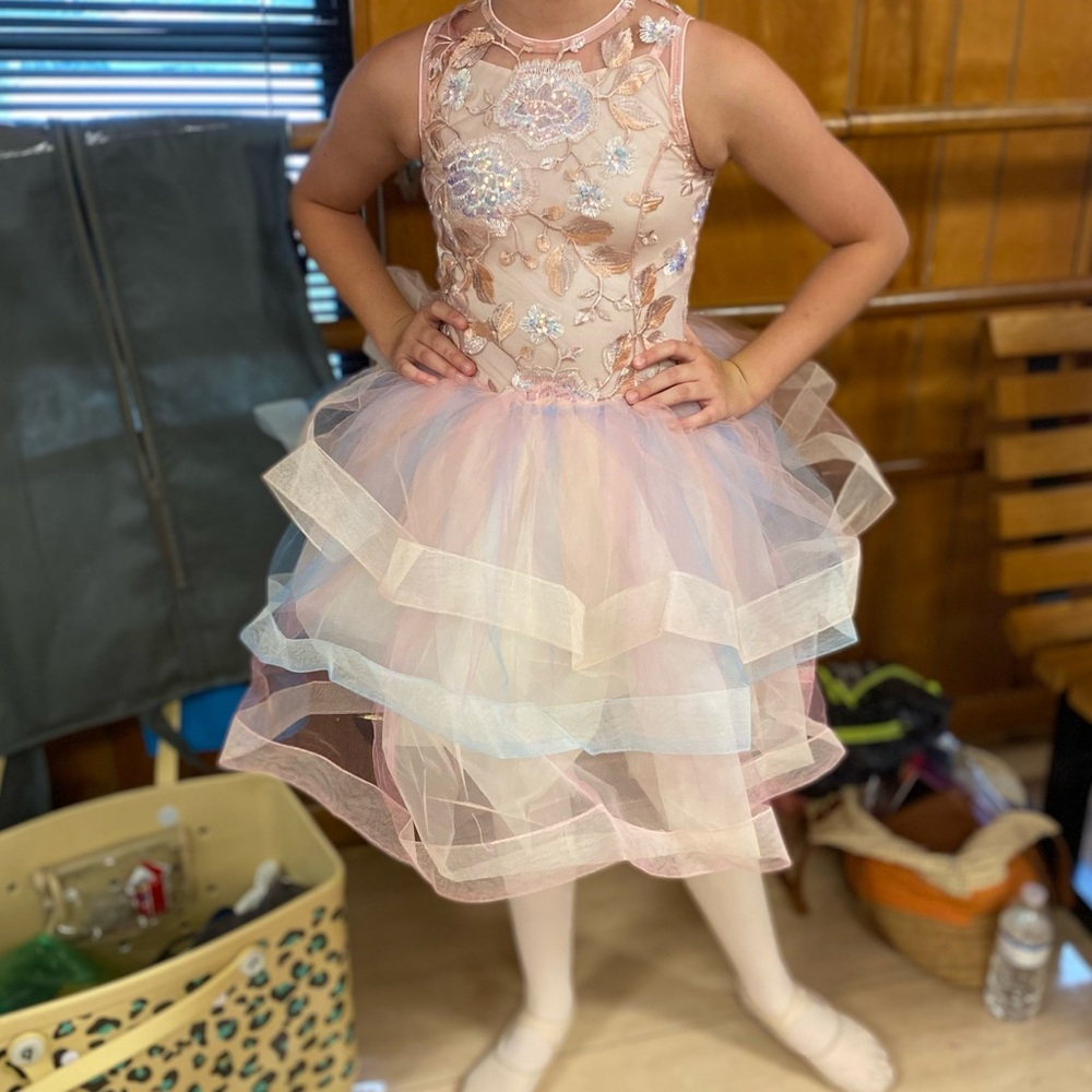 Revolution Dancewear, Tulle, sequin, ballet, dance costume, girls, size L